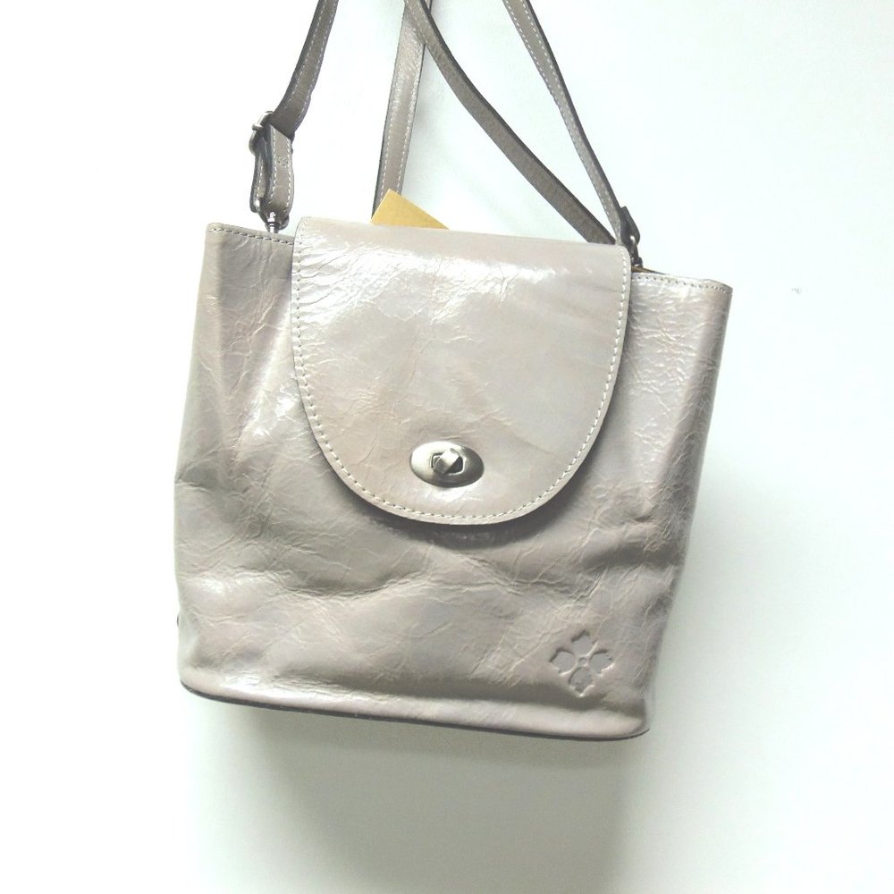 NWT Patricia Nash Gray Leather Backpack/Bag